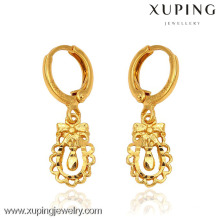 Xuping Promotion en gros de haute qualité mode 24k plaqué or bijoux boucles d&#39;oreilles